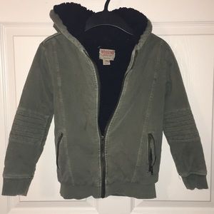 Boy military green jacket size 6/7